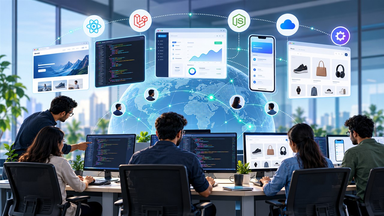 Dedicated developers in India building web SaaS ecommerce API and cloud projects